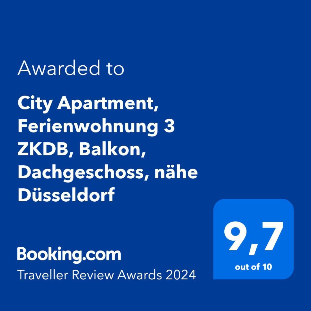 City Apartment, Ferienwohnung 3 Zkdb, Balkon, Dachgeschoss, Naehe Duesseldorf เครเฟลด์ ภายนอก รูปภาพ